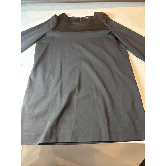 Black Long Sleeve Dress With Zipper At Back By Cos  size large - Picture 1 of 11